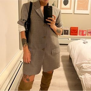 Gingham Oversize Blazer